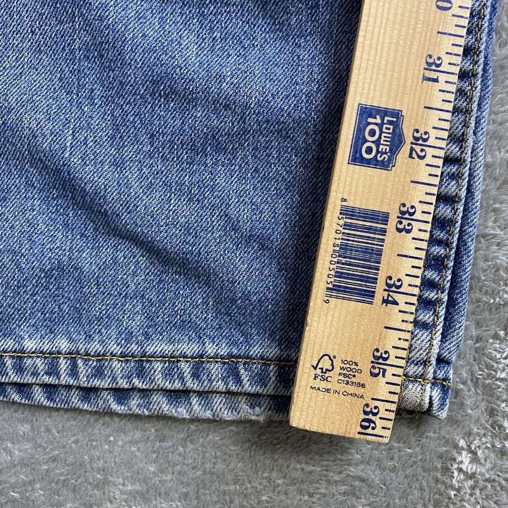 Levis 550 Jeans Men 42x36 Blue Relaxed Fit Tapered 100% Cotton Distressed y2k - Picture 13 of 16